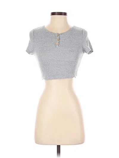 Pre-owned Shein Short Sleeve T-shirt In Silver