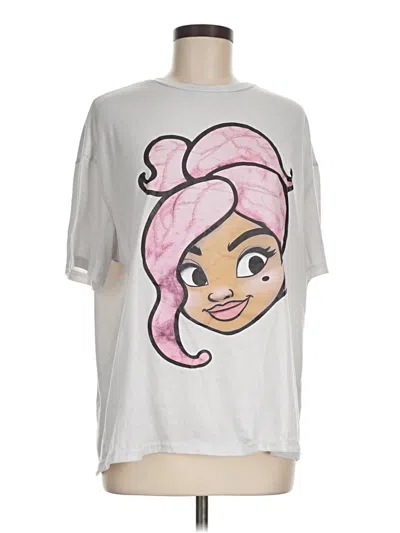 Pre-owned Shein Short Sleeve T-shirt In Silver