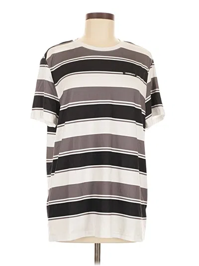 Pre-owned Shein Short Sleeve T-shirt In Silver