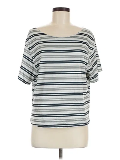 Pre-owned Shein Short Sleeve T-shirt In Silver