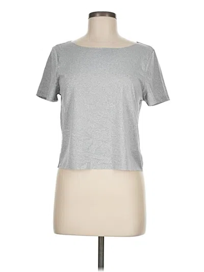 Pre-owned Shein Short Sleeve T-shirt In Silver
