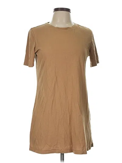 Pre-owned Shein Short Sleeve T-shirt In Tan