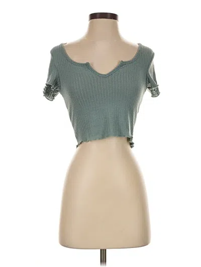 Pre-owned Shein Short Sleeve T-shirt In Teal