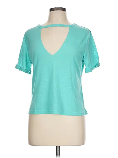 Pre-owned Shein Short Sleeve T-shirt In Teal