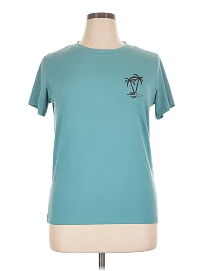 Pre-owned Shein Short Sleeve T-shirt In Teal