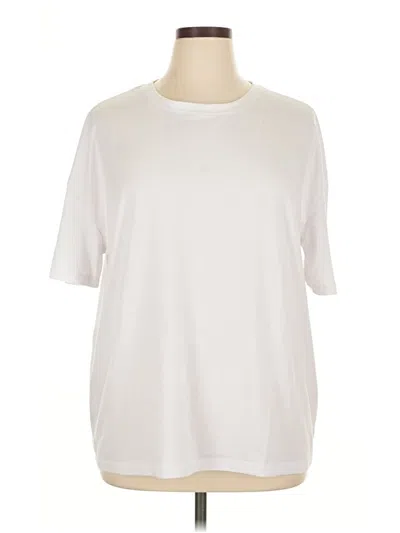 Pre-owned Shein Short Sleeve T-shirt In White