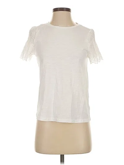 Pre-owned Shein Short Sleeve T-shirt In White