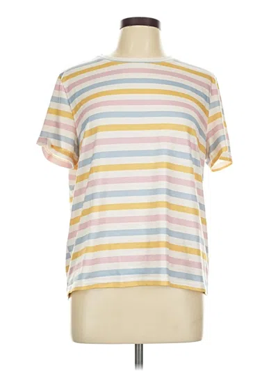 Pre-owned Shein Short Sleeve T-shirt In White