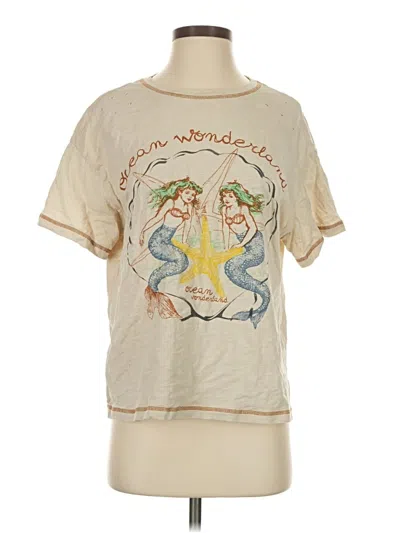 Pre-owned Shein Short Sleeve T-shirt In White