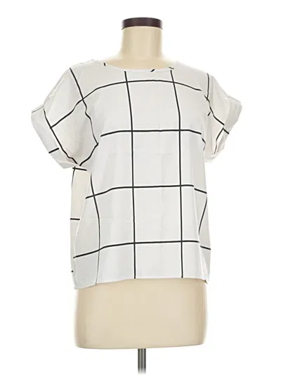 Pre-owned Shein Short Sleeve T-shirt In White