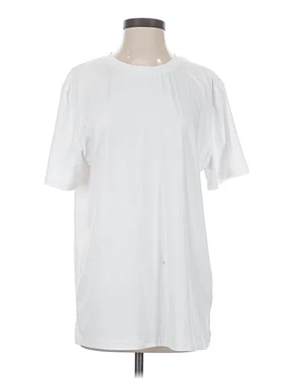 Pre-owned Shein Short Sleeve T-shirt In White