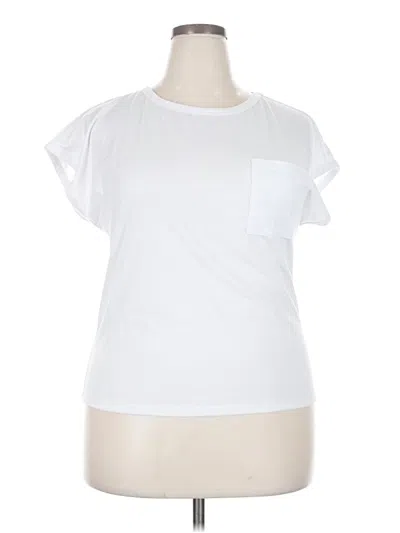 Pre-owned Shein Short Sleeve T-shirt In White