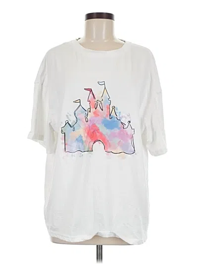 Pre-owned Shein Short Sleeve T-shirt In White