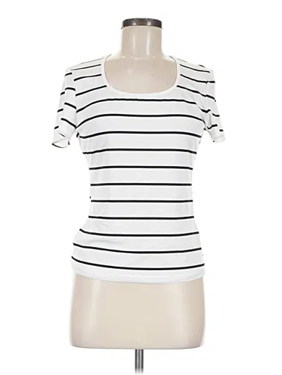 Pre-owned Shein Short Sleeve T-shirt In White