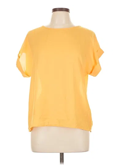 Pre-owned Shein Short Sleeve T-shirt In Yellow