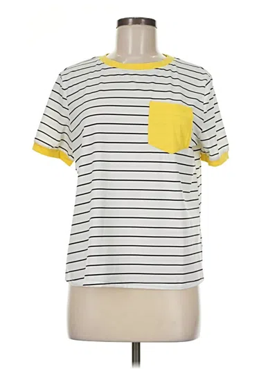 Pre-owned Shein Short Sleeve T-shirt In Yellow