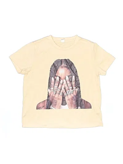 Pre-owned Shein Kids' Short Sleeve T-shirt In Yellow