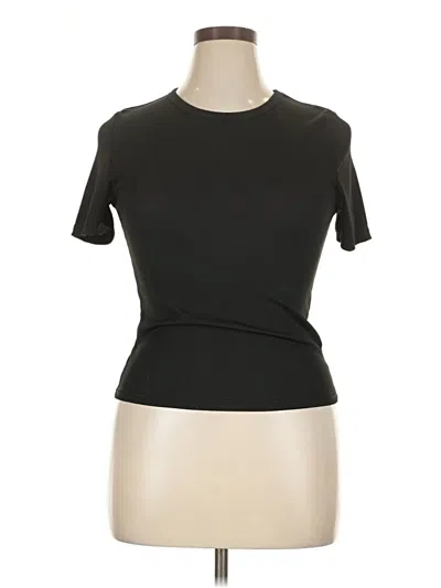 Pre-owned Shein Short Sleeve Turtleneck In Black