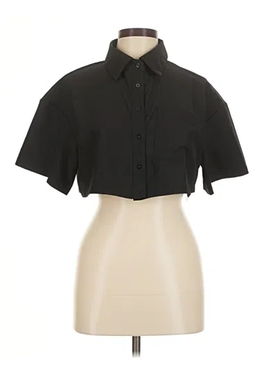 Pre-owned Shein Short Sleeve Turtleneck In Black