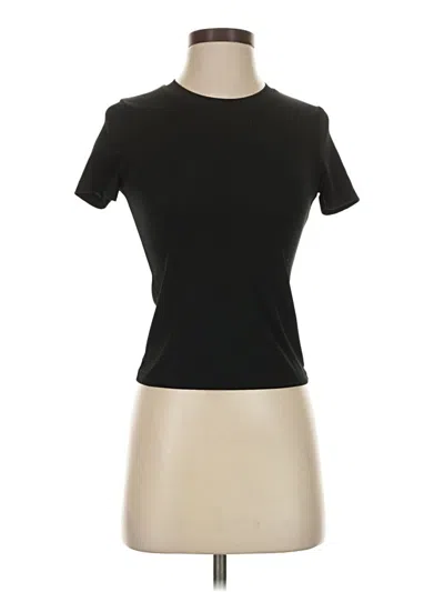 Pre-owned Shein Short Sleeve Turtleneck In Black