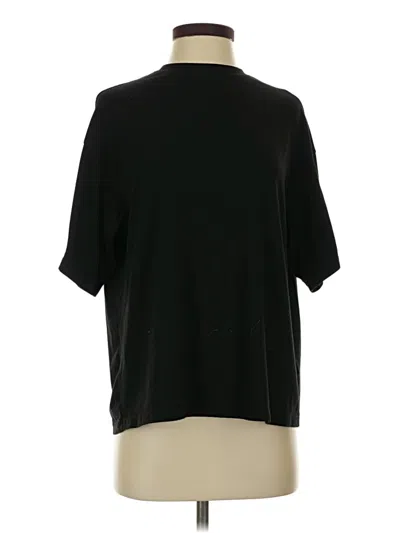 Pre-owned Shein Short Sleeve Turtleneck In Black