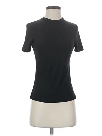 Pre-owned Shein Short Sleeve Turtleneck In Black