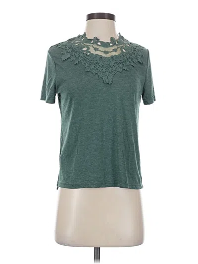 Pre-owned Shein Short Sleeve Turtleneck In Blue