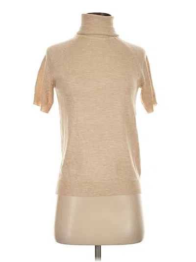 Pre-owned Shein Short Sleeve Turtleneck In Brown
