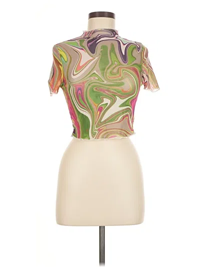 Pre-owned Shein Short Sleeve Turtleneck In Brown