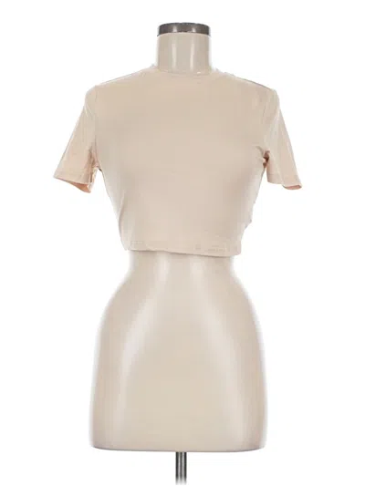 Pre-owned Shein Short Sleeve Turtleneck In Brown