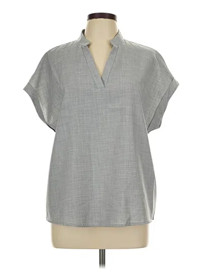 Pre-owned Shein Short Sleeve Turtleneck In Gray