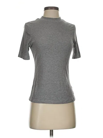 Pre-owned Shein Short Sleeve Turtleneck In Gray