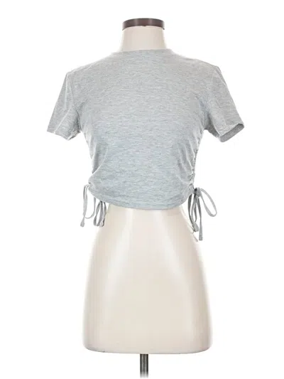 Pre-owned Shein Short Sleeve Turtleneck In Gray