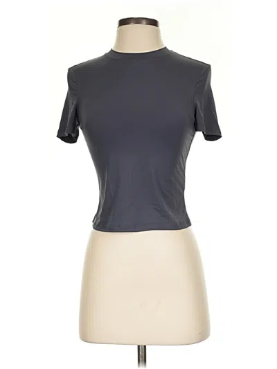 Pre-owned Shein Short Sleeve Turtleneck In Gray