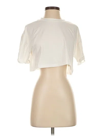 Pre-owned Shein Short Sleeve Turtleneck In Ivory