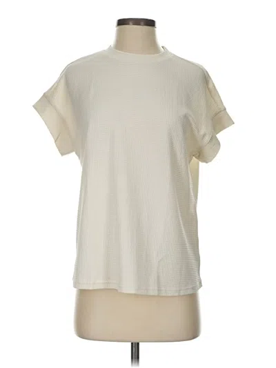 Pre-owned Shein Short Sleeve Turtleneck In White