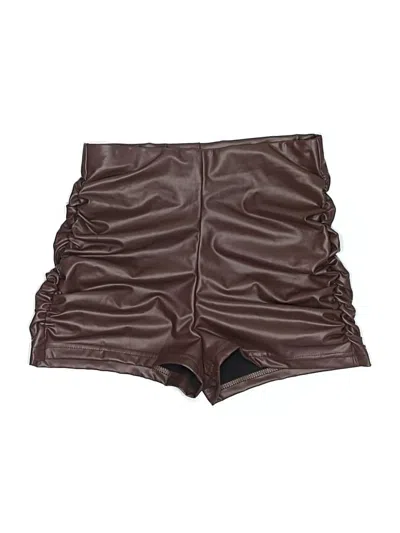 Pre-owned Shein Shorts In Brown
