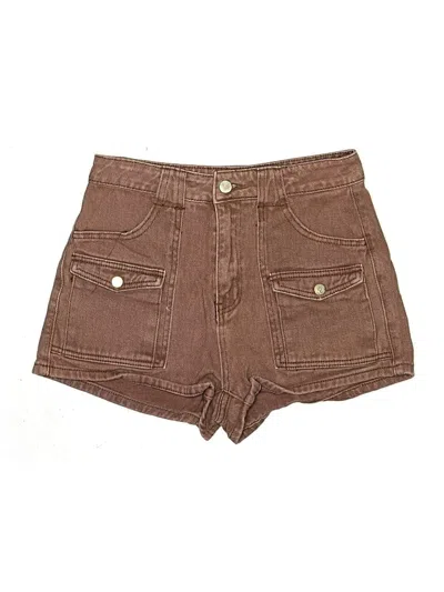 Pre-owned Shein Shorts In Brown