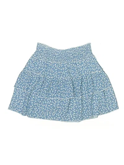 Pre-owned Shein Kids' Skirt In Blue