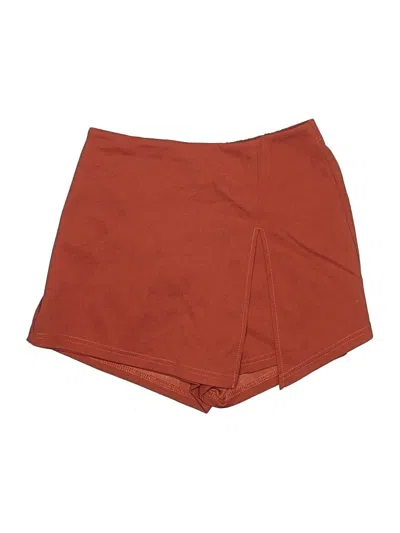 Pre-owned Shein Skort In Brown