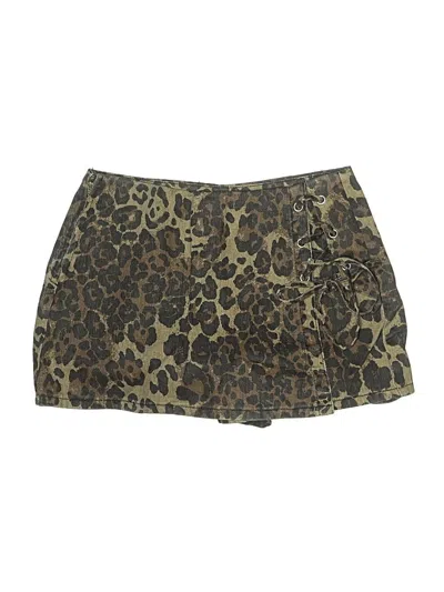 Pre-owned Shein Skort In Gold