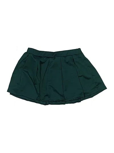 Pre-owned Shein Skort In Green