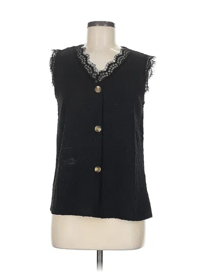 Pre-owned Shein Sleeveless Blouse In Black