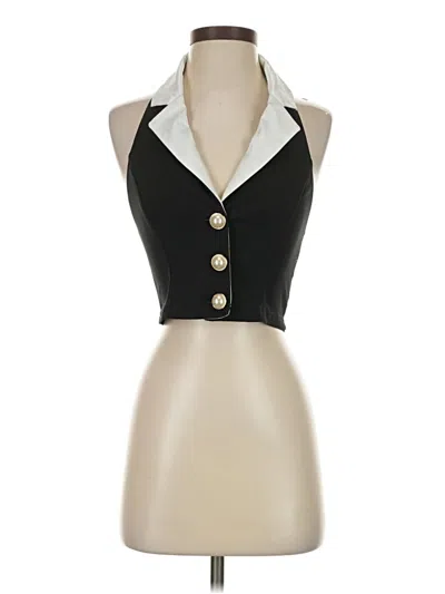 Pre-owned Shein Sleeveless Blouse In Black
