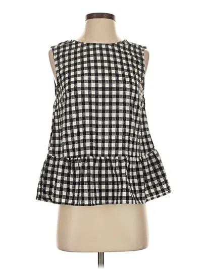 Pre-owned Shein Sleeveless Blouse In Black