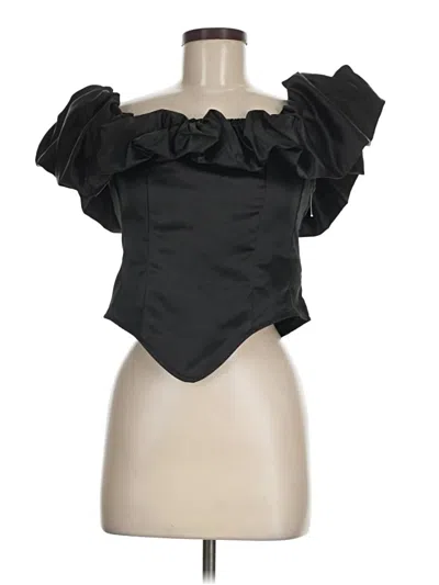 Pre-owned Shein Sleeveless Blouse In Black