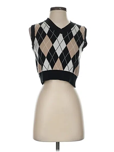 Pre-owned Shein Sleeveless Blouse In Black