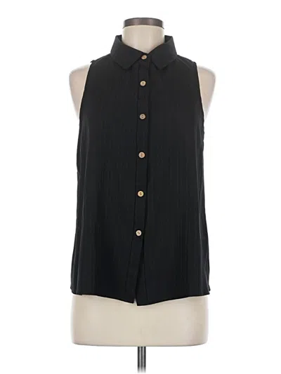 Pre-owned Shein Sleeveless Blouse In Black