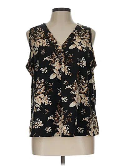 Pre-owned Shein Sleeveless Blouse In Black