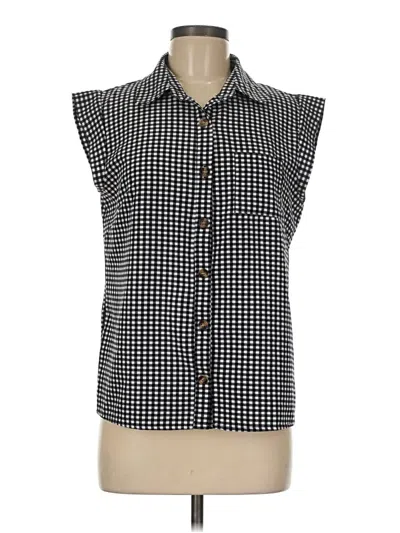 Pre-owned Shein Sleeveless Blouse In Black